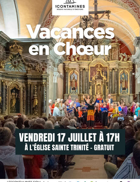 Concert de chant choral avec les choristes de Vacances en Choeur