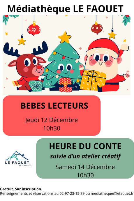 Heure du conte et atelier créatif autour de Noël