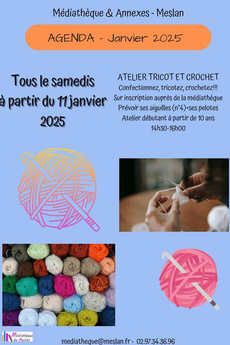 Atelier tricot et crochet