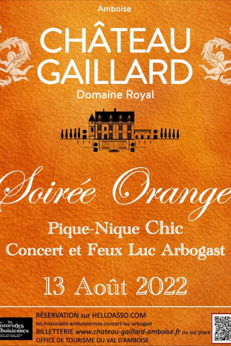 Soirée orange à Château Gaillard Soirée orange à Château Gaillard