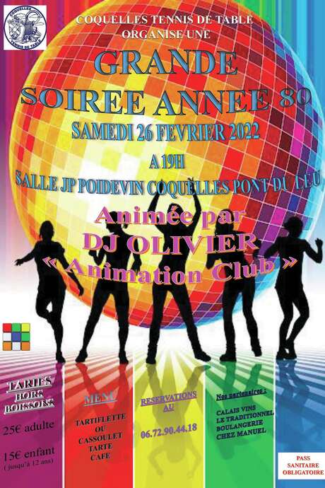 Soirée année 80 Soirée année 80