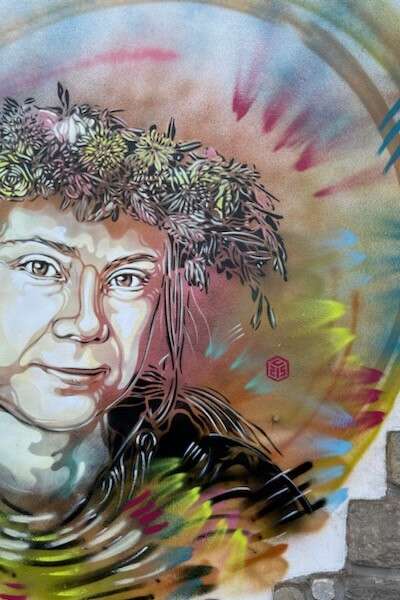 Portrait de Greta Thunberg - C215 - 2024