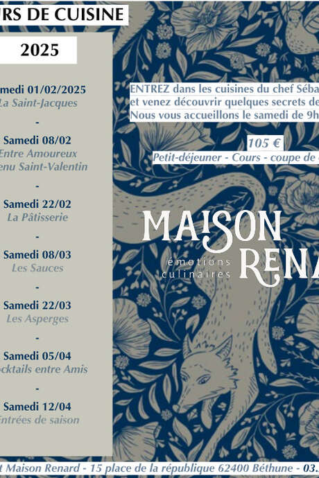 Cours de Cuisine - Maison Renard