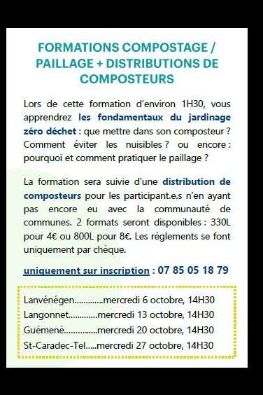 Formation compostage-paillage et distribution de composteurs Formation compostage-paillage et distribution de composteurs