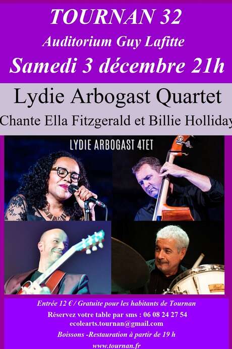 CONCERT LIDYE ARBOGAST QUARTET CONCERT LIDYE ARBOGAST QUARTET
