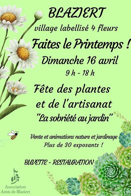 FÊTE DES PLANTES ET DE L'ARTISANAT : FAITES LE PRINTEMPS !