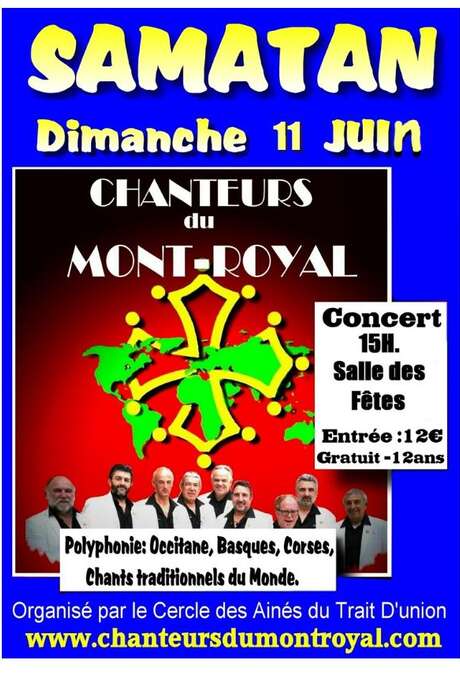 CONCERT CHANTEURS DU MONT ROYAL CONCERT CHANTEURS DU MONT ROYAL