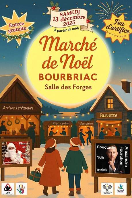 Marché de Noël et feu d'artifice