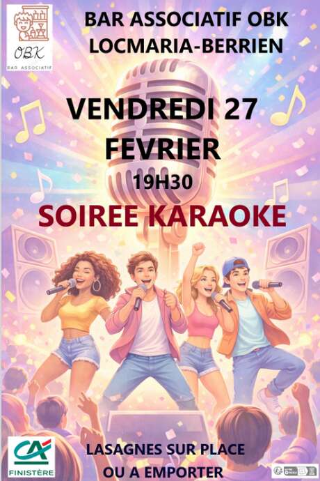 Bar OBK : Soirée Karaoké et lasagne