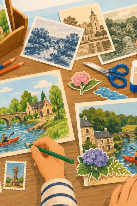 Atelier créatif : envoyer un souvenir de vacances pas comme les autres