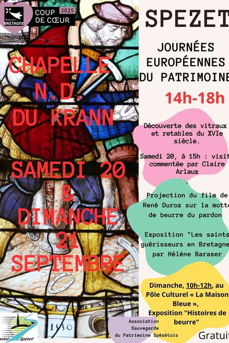 Journées européennes du patrimoine : Ouverture de la Chapelle Notre-Dame du Krann