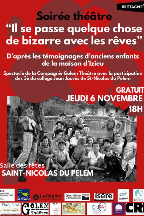 Soirée théâtre "Il se passe quelque chose de bizarre avec les rêves"