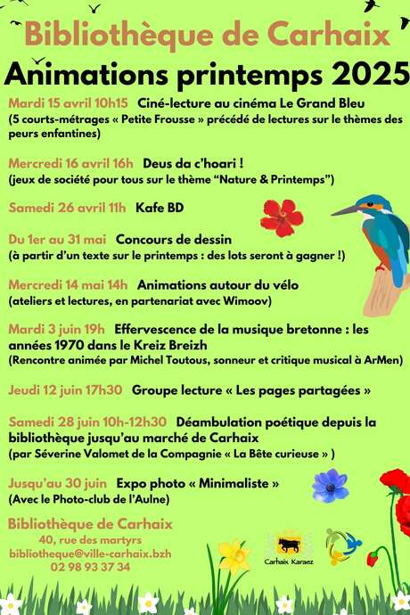 Bibliothèque : Animations de Printemps