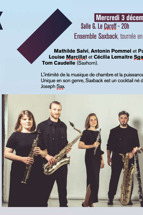 Concert Saxback Ensemble Concert Saxback Ensemble