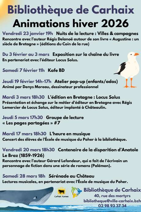 Bibliothèque : Animations de l'Hiver...