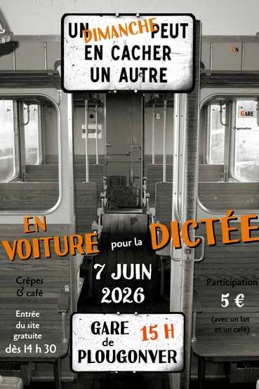 Dictée à la gare de Plougonver