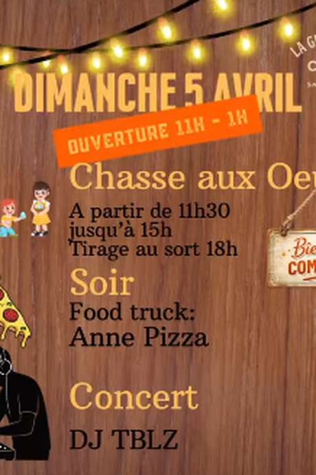 Chasse aux oeufs et soirée concert