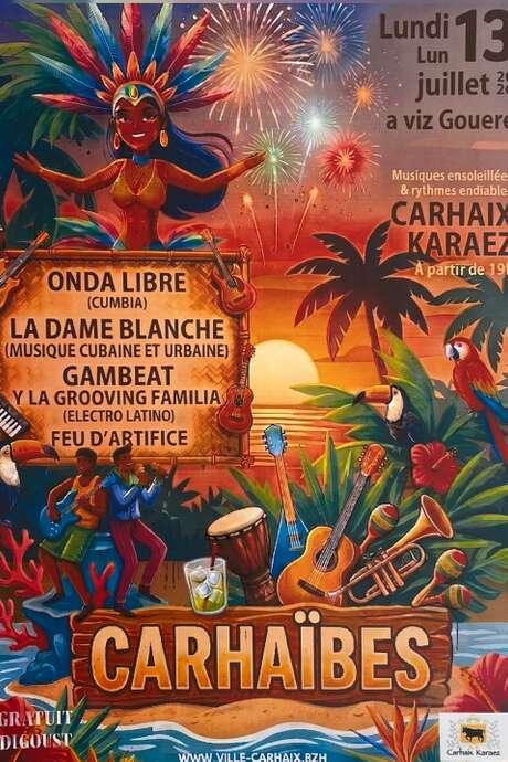 Soirée Carhaïbes et Feu d'artifice