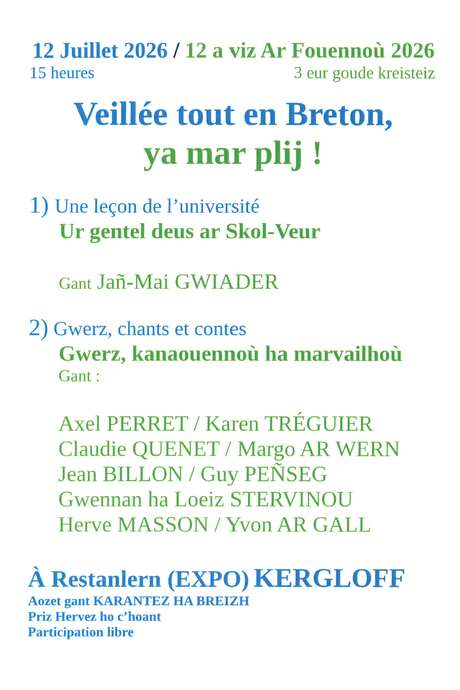 Veillée tout en Breton