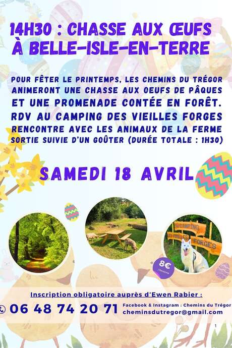 Chasse aux oeufs à Belle-Isle-en-Terre