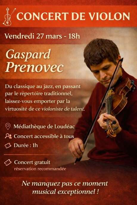 Concert de violon - Gaspard Prévonec