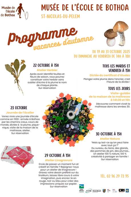 Animations des vacances d'octobre