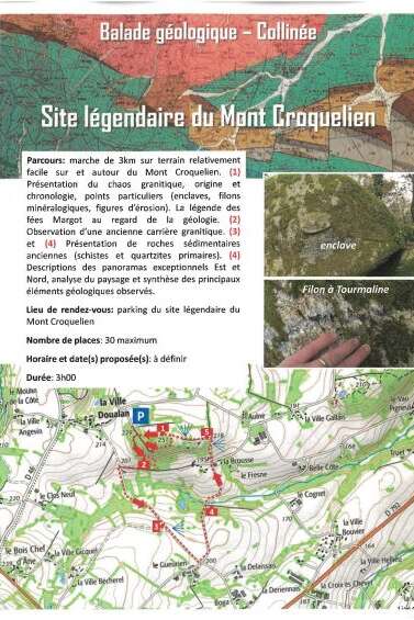 Balade géologique Site légendaire de Croquelien