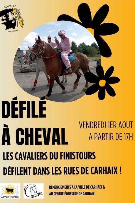 Finistour : Défilé à cheval