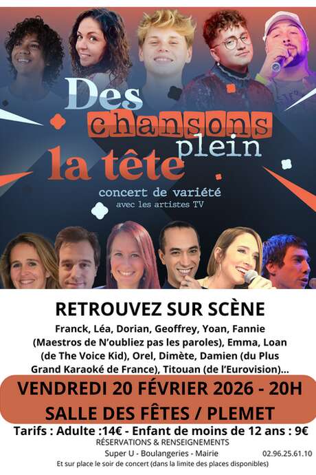 Concert des variétés - Des chansons plein la tête