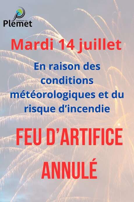 ANNULE - Feu d'artifice