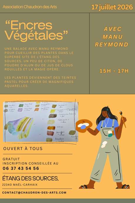 Atelier encres végétales Manu Reymond