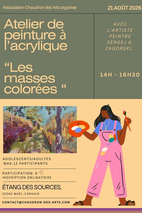 Atelier de peinture "Les masses colorées"