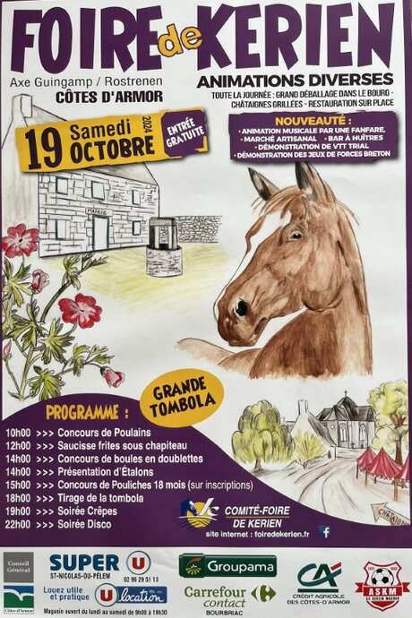 Foire aux chevaux à Kérien