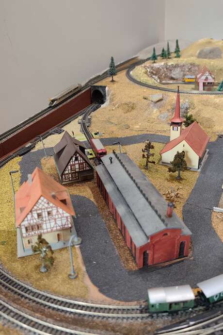 Exposition de modèles réduits de trains vapeur