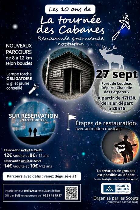 La Tournée des Cabanes - Randonnée gourmande nocturne