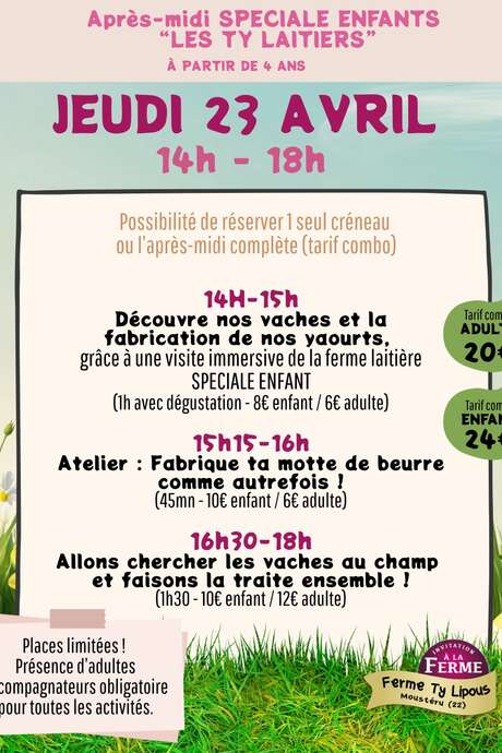 Après-midi spéciale enfants "Les Ty laitiers"