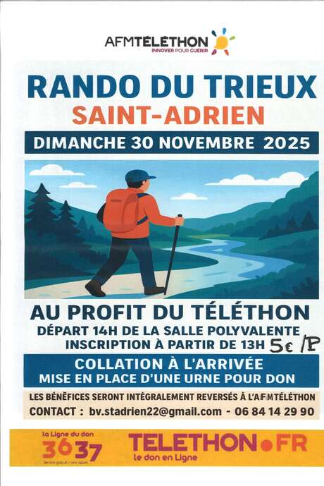 Téléthon : Rando du Trieux