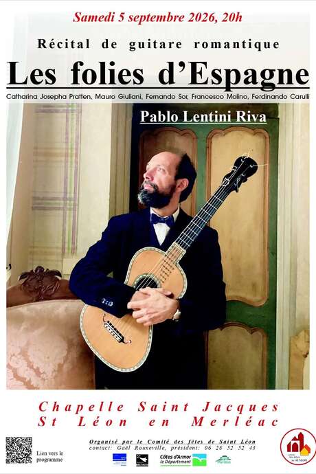 Récital de guitare classique de Pablo Lentini Riva
