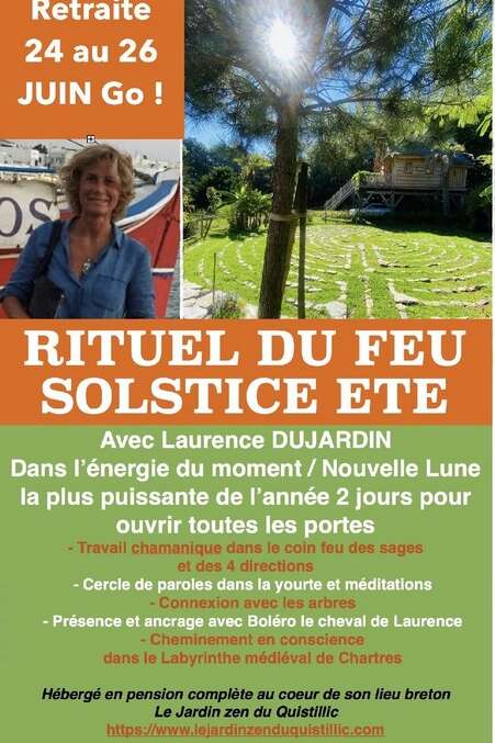 Retraite rituel du feu solstice d'été
