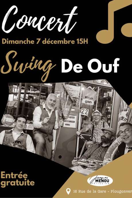 Animations de Noël à la biscuiterie Menou : bal swing