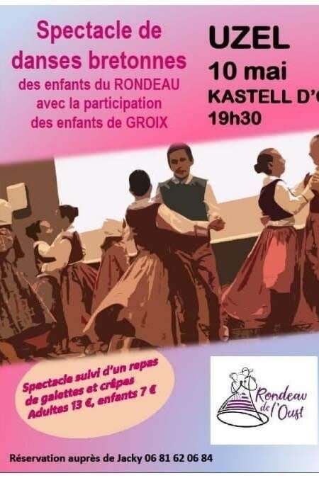 Spectacle danses bretonnes enfants du Rondeau de l'Oust