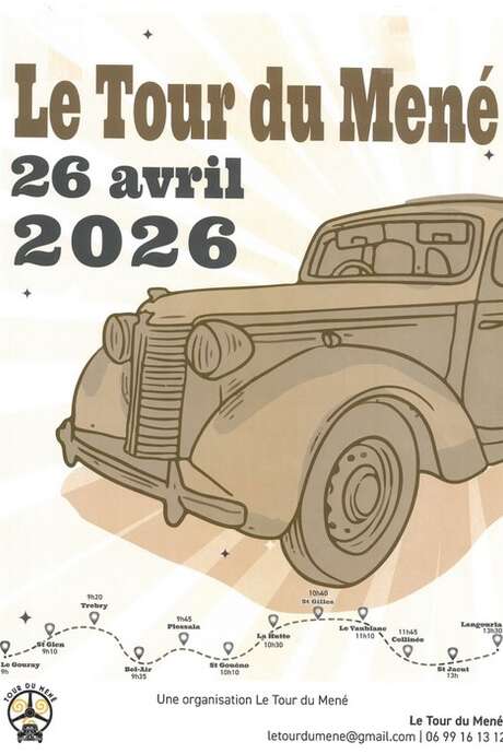 Tour du Mené - Rallye de voitures et motos anciennes