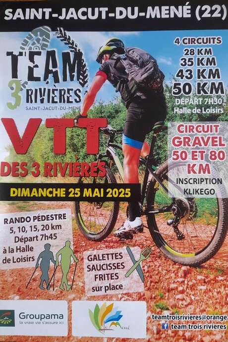 Rando pédestres, VTT et gravel - Team des 3 rivières