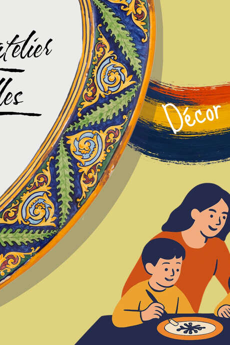 Visite/atelier famille : L'art du décor sur céramique