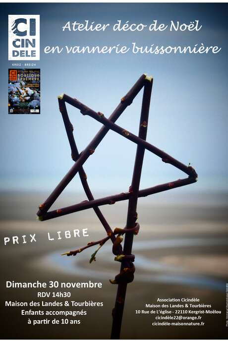 Atelier Déco de Noël en vannerie buissonnière