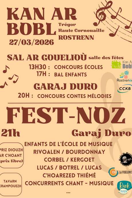 Kan Ar Bobl Rostrenn - Concours + Bal enfants et Fest Noz