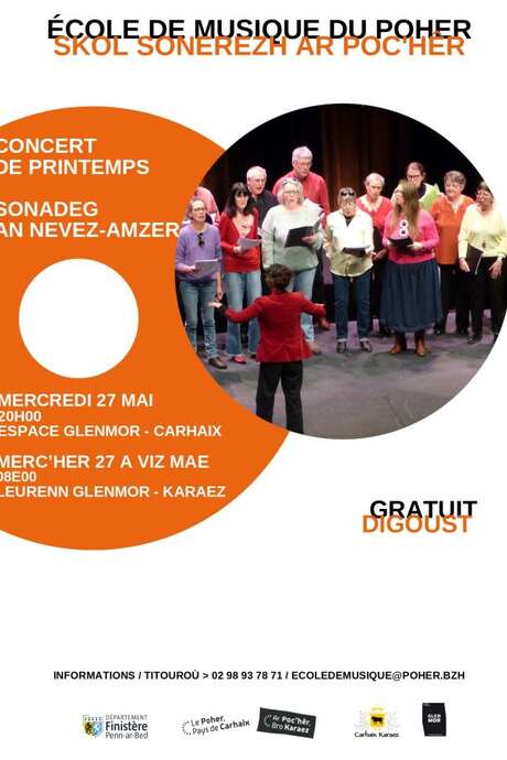 Concert de printemps de l'école de musique du Poher