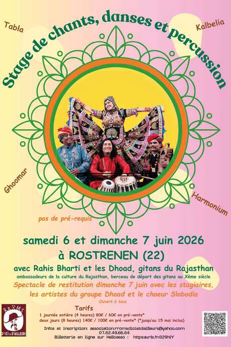 Stages de danses, chants et percussions