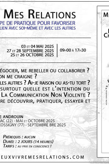 Atelier Découverte de la Communication Non Violente, un changement de paradigme