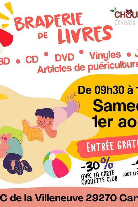 Braderie de livres à Chouette Coop !!